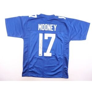 Darnell Mooney Signed Custom New York Giants Jersey Beckett COA Size XL #17
